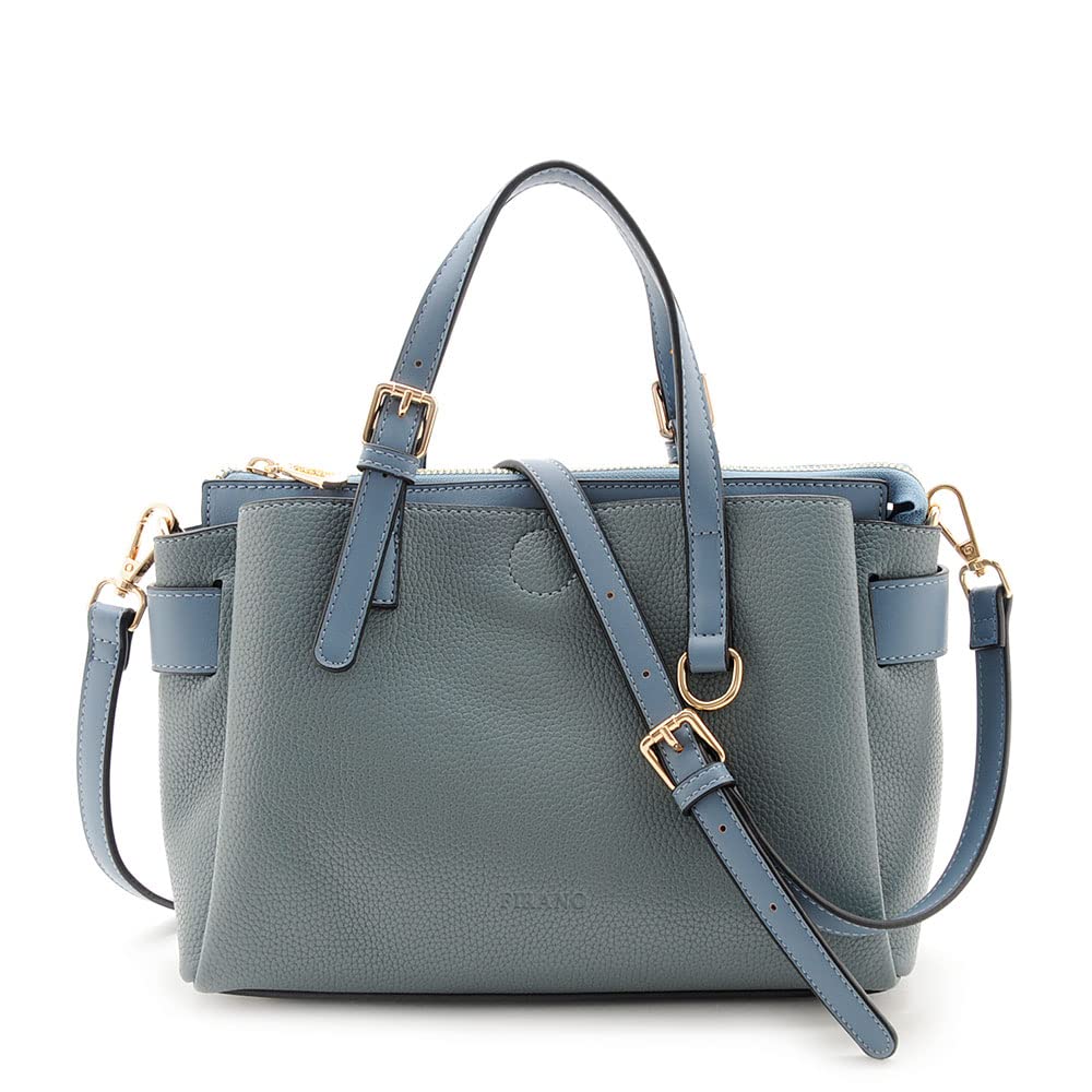

Belt Accent Handbag Shoulder Bag Crossbody Compact Shoulder Bag HANDBAG Gift for Women Filano 302569 Blue [FIRANO] 3-Room 2-Way синій