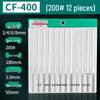 Diamond Flat-Tapered File Set CF-400: Alloy Metal Mold Grinding & Shaping Tool