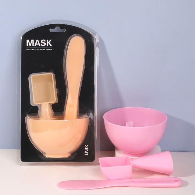 magrinta - Набор из 3 шт.: Пластиковый набор для смешивания масок для лица DIY 9219 - Pink