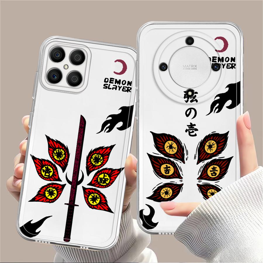 Case for Honor 90 Lite X8 X8a X9a X7b X9b X8b Soft Phone Cover Anime Kokushibo