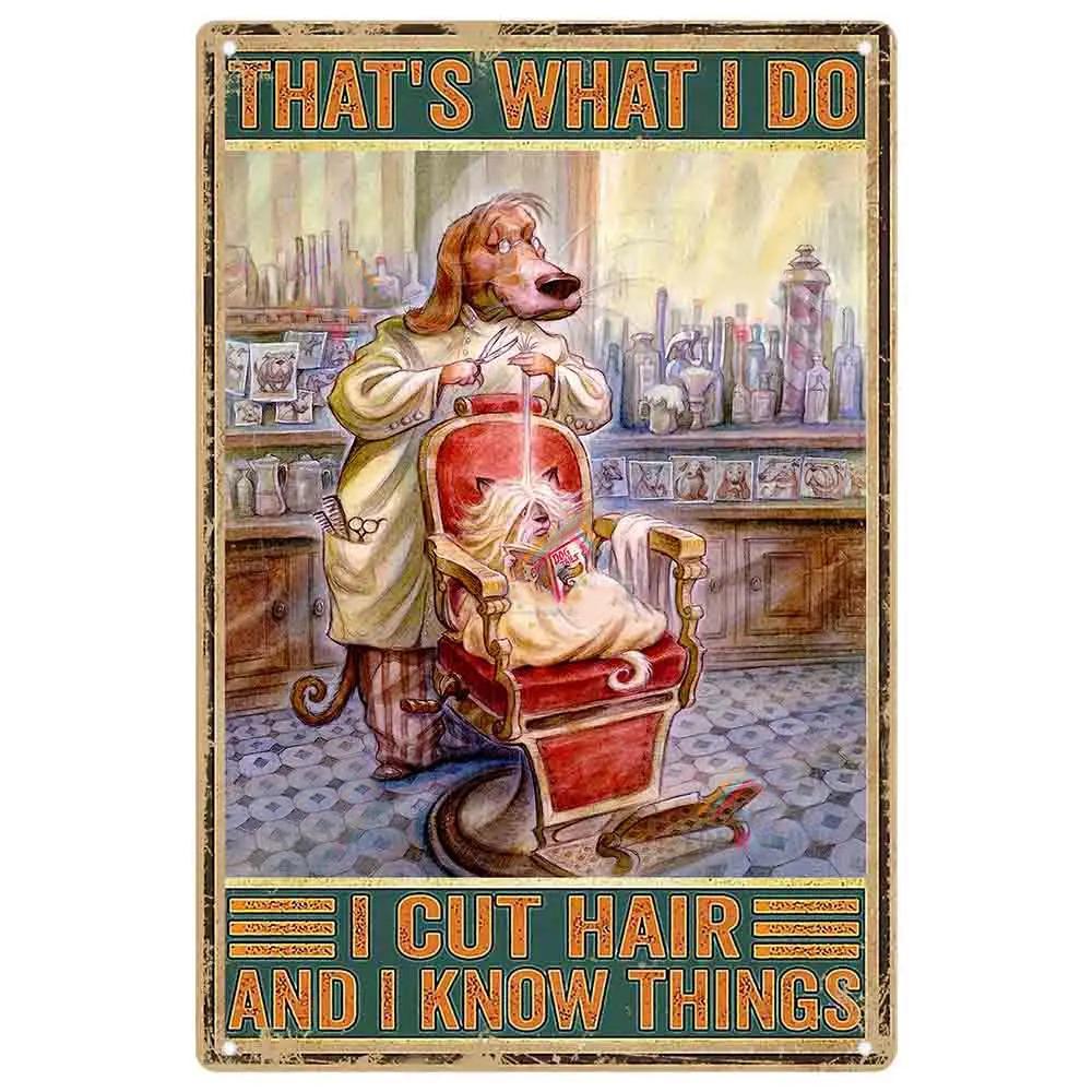 Vintage Kuaför Metal Teneke Tabelalar Kuaför Metal Posterleri Berber Dükkanı Güzellik Salonu Ev Kahve için