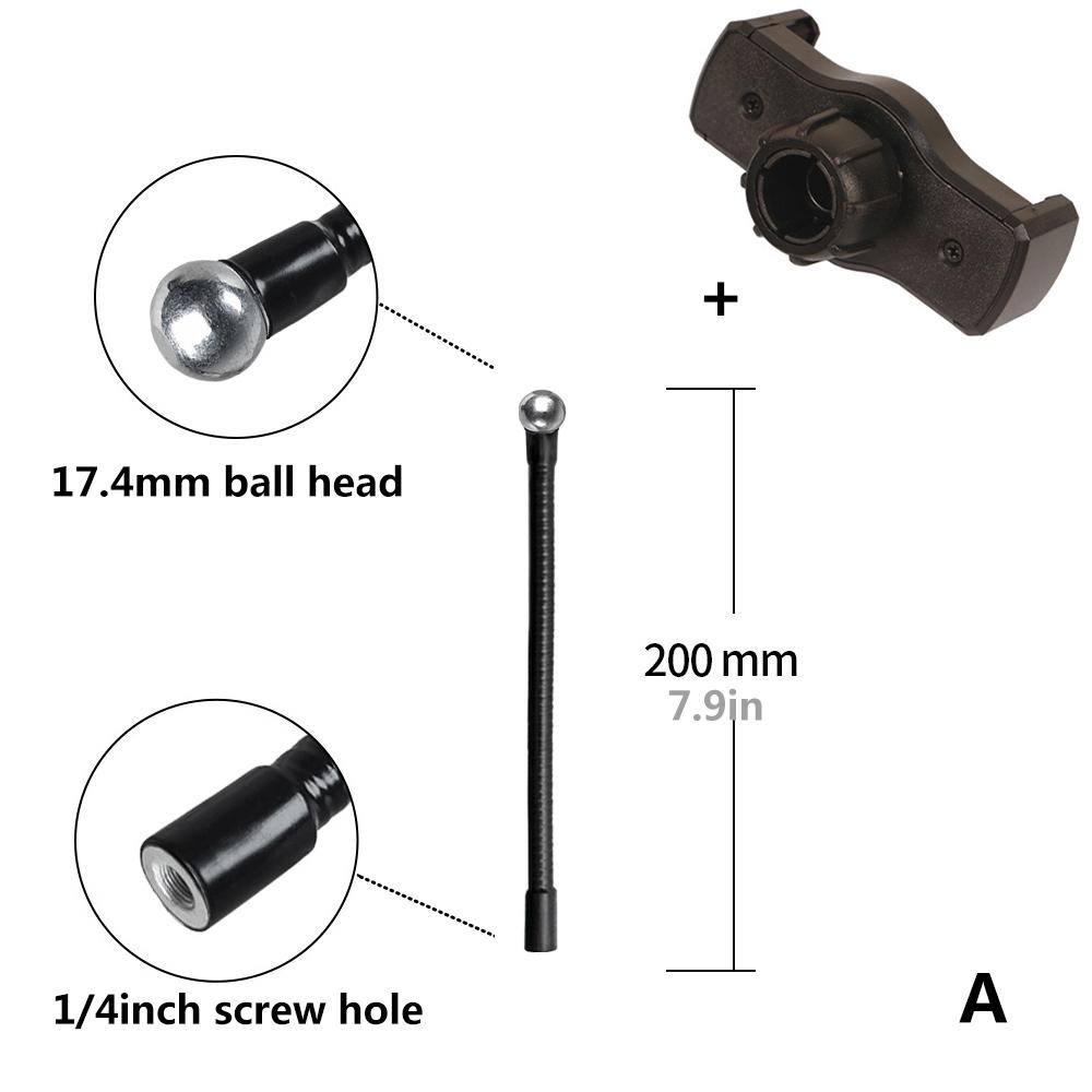 Flexible Arm Monopod Metal Tube Rod Stands Selfie Stick With Ball Head For Mobile Phone Smartphones Tripod Live Streaming