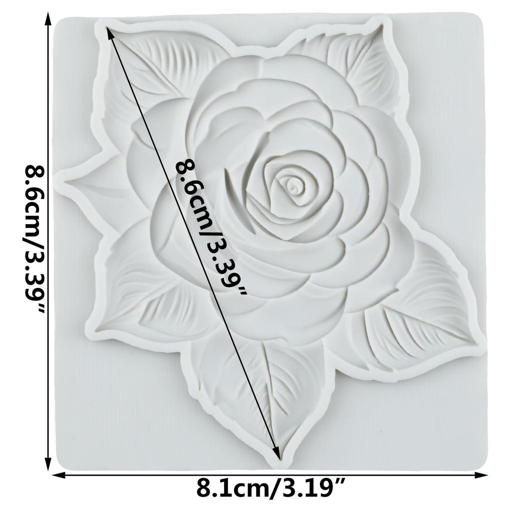 Flower Silicone Molds Orchid Daisy Rose Flower Fondant Mold Cake Decorating Tools Cupcake Topper Chocolate Candy Craft Gum Paste Polymer Clay