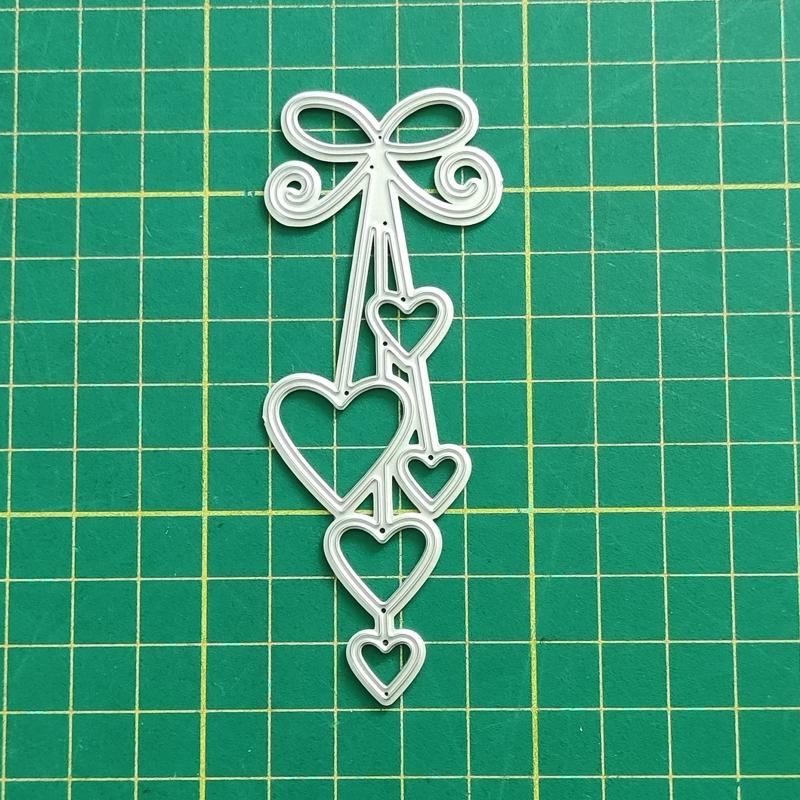 Heart Macrame Cutting Dies DIY Stamps Crafts Template Mold Stencils for Embossing Scrapbooking Photo Album