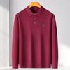FAPAI Men's 100% Merino Wool Casual Polo Collar Sweater