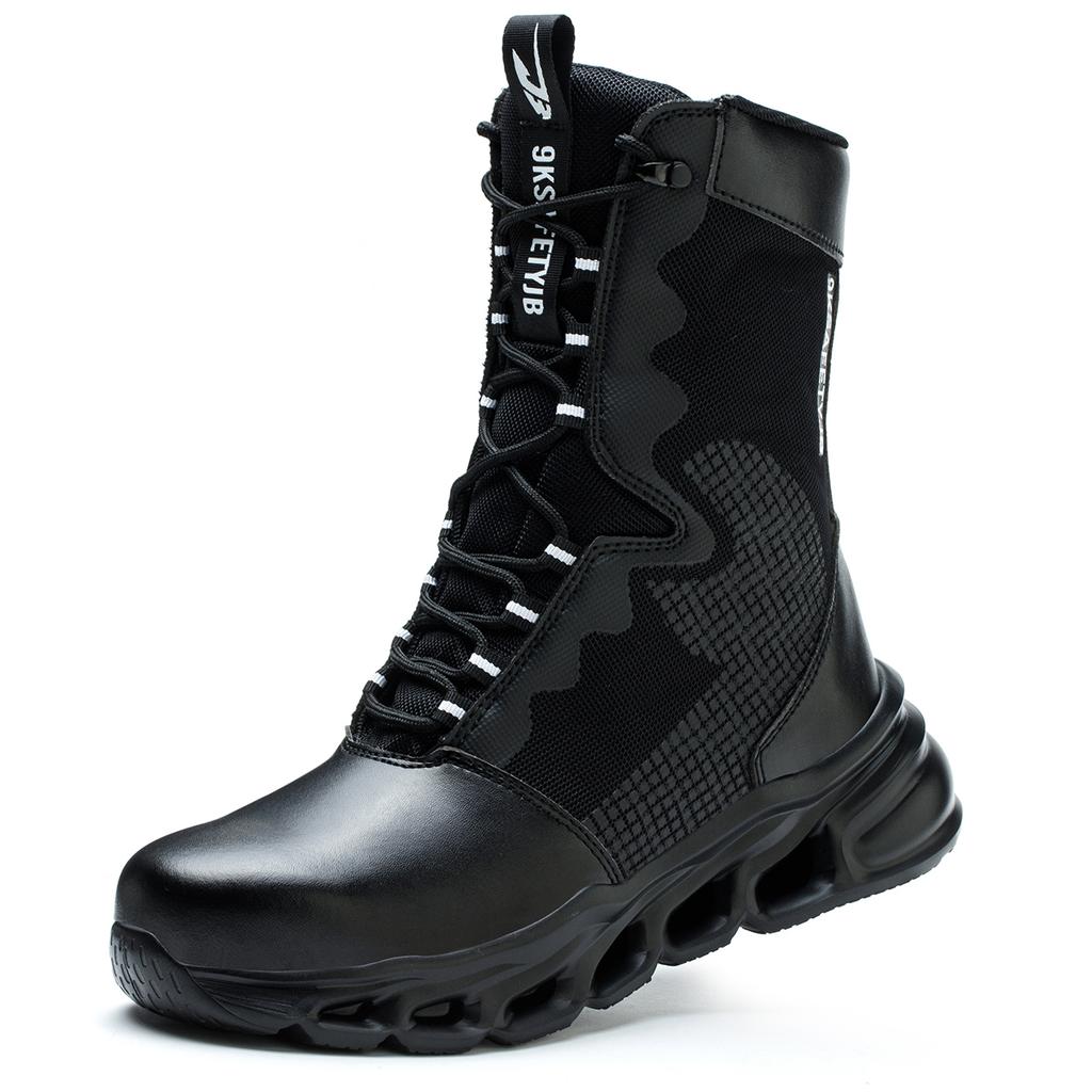 JB922 Neuheiten Taktische Sicherheitsarbeitsschuhe Unisex High Top Durchstichsichere Stahlkappe Outdoor Bau Fabrik Sicherheitsschuhe