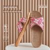Linen Sandals: Breathable, Non-Slip Cotton Slippers for Women’s Indoor Summer Comfort