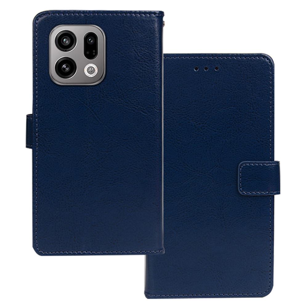 

IDEWEI For Oppo Find X9 5G Case Wallet Leather Phone Cover Crazy Horse Texture