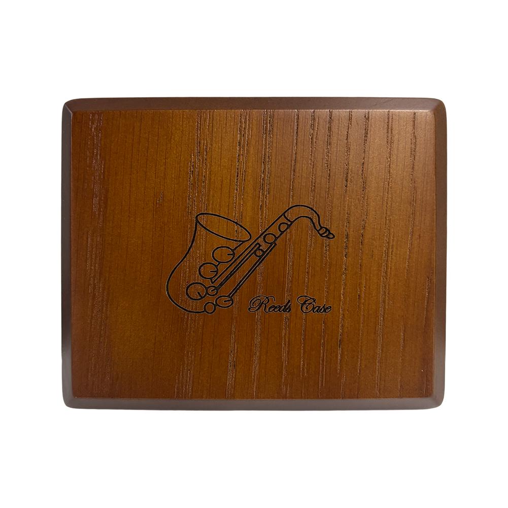 10 Reeds Reeds Holder Magnet Switch Clarinet Reed Case Clarinet Reed Guard Compatible with Alto Tenor Soprano Saxophone Reeds коричневый