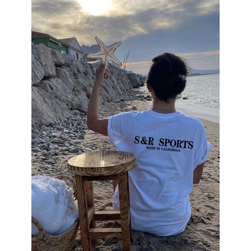 Pure Cotton White Shoulder Short-Sleeved T-shirt for Women 2025 New Arrival Summer Plus Size Half Sleeve