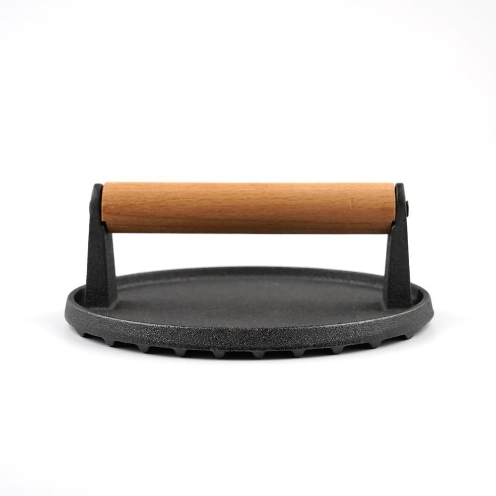 Plochý horní steakový burger lis Odolný gril Mletý hamburger Lis na maso Prkénko Nástroj na vaření BBQ