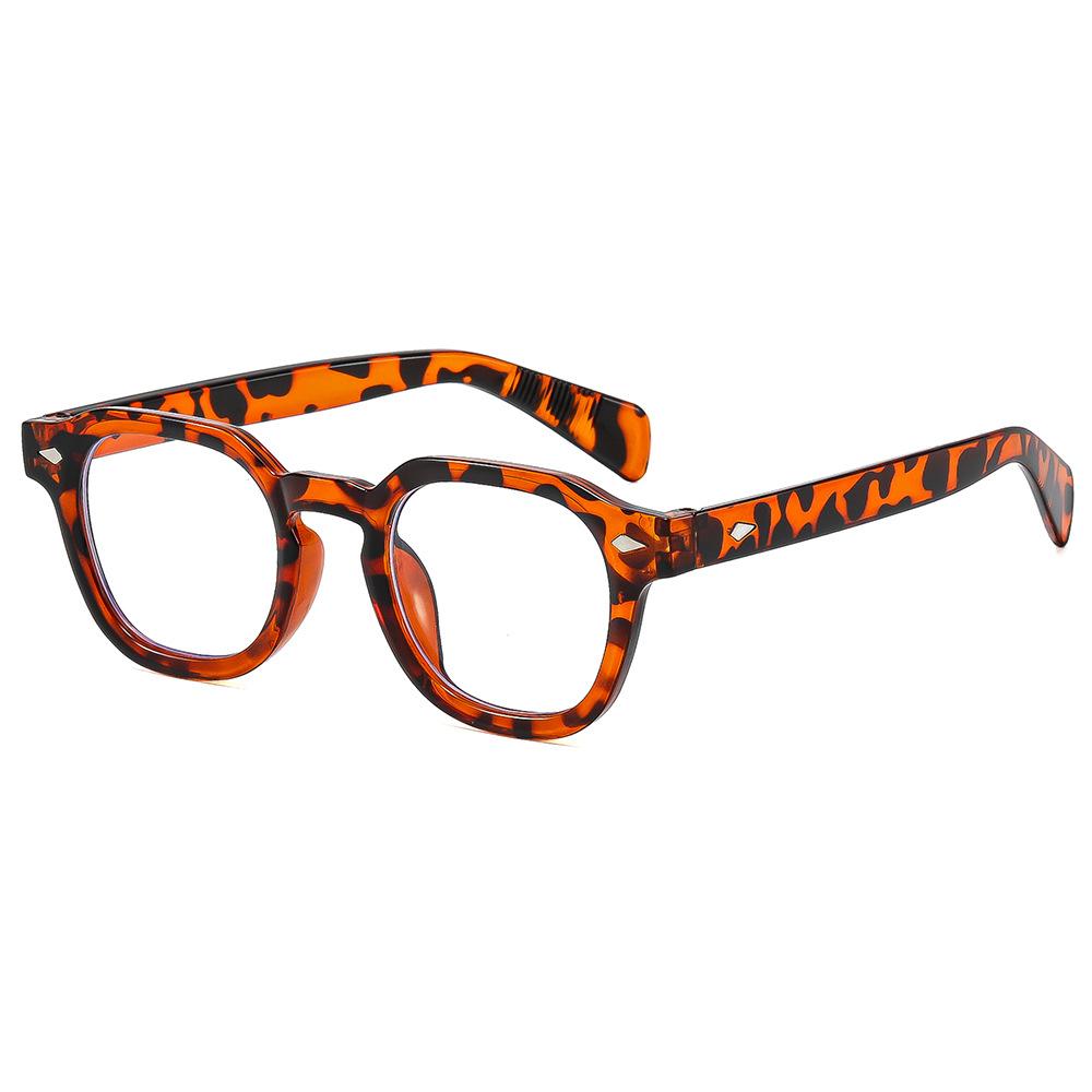 New sunglasses uv anti-ultraviolet women's and men's retro flat glasses round frame European and American sunglasses