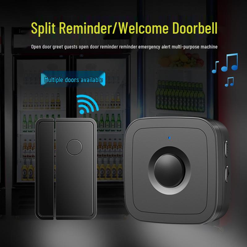 Split Type Store Entrance Visitor Sensor: Voice Prompt Doorbell for Shops & Supermarkets