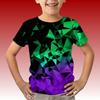 2025 Kids Clothes 3D Print Cute Cartoon Bear Short Sleeves Graphic T Shirts Outdoor Comforts Casual Tops T-Shirts for Children