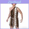 Disfraz Único de Cavernícola Unisex de Poliéster Para Celebraciones y Eventos de Halloween