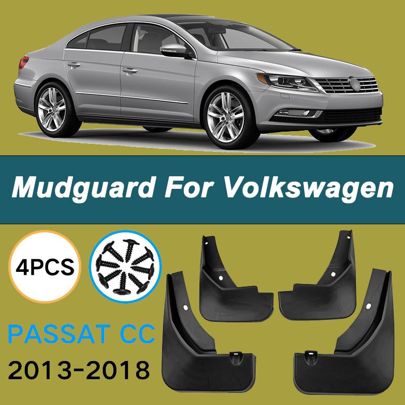 For Volkswagen Passat CC 2013-2018 2014 Automotive Tire Mudguard Waterproof Prevent Mud Splashing Car Mud Flaps 4pcs Accessories