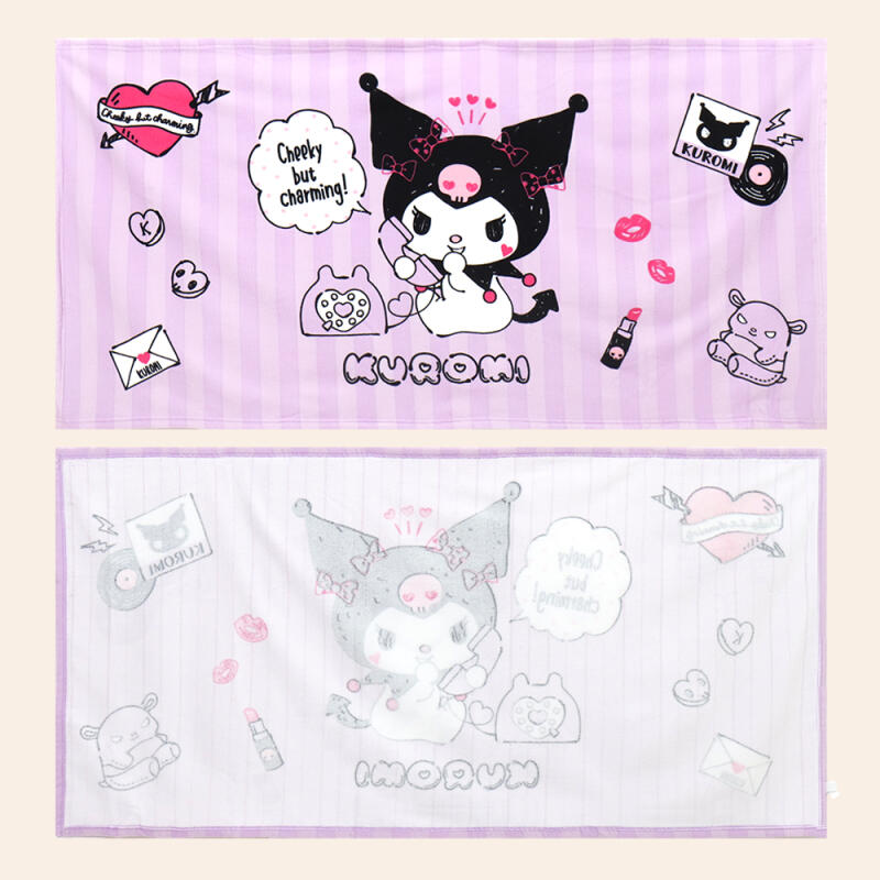Kuromi Charming Beach Towel free