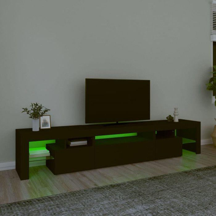 VidaXL TV Stand with LED Lights Entertainment Center Storage Media Console Living Room Furniture Home 3152795