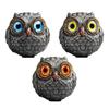 Grey Three-color Resin Animal Figurine Set  Office Desktop Small Display Decoration