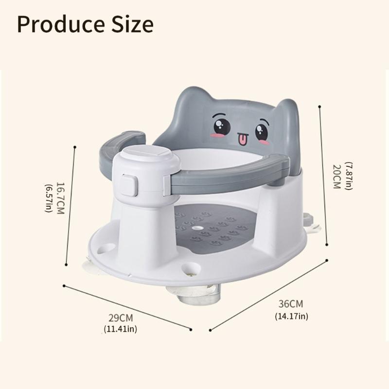 Easy To Remove Bathtub Seats Infant Bathtub Seat Baby Bath Seat for Sit-Up Bathing Provides Backrest Support for Baby