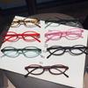Japanese Style Narrow Frame Oval Glasses for Women Y2K Anti-Blue Light Glasses Eyewear Fashion Harajuku Decorative Eyewear