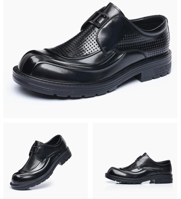 Spring Summer Hallow Cow Leather Shoes for Men Solid Color Fashion Casual Wedding Shoes Man British Designer Dress Shoe Male