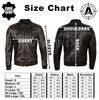 AVIATRIX Men's Real Leather Bomber Jacket (E0DB) - Black