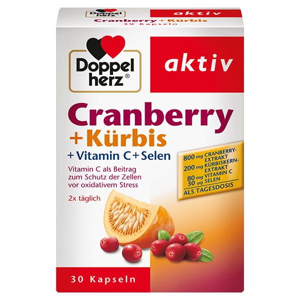 Doppelhertz cranberry + pumpkin + vitamin C + selenium capsule 27.7g
