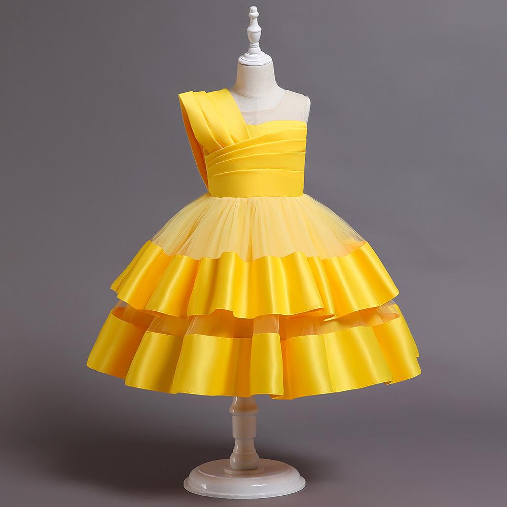 Summer Dress Girls Party Dresses Kids Clothes Baby Girl Princess Clothes Prom Wedding Dress High-end Children's Clothing
