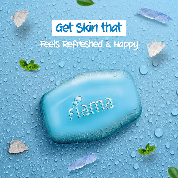 Fiama Men Refreshing Pulse Gel Bar Soap 125g X 4 Pack With Sea Minerals For Fresh Moisturised Skin And Long Lasting Invigorating Fragrance