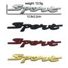 3D Stereo SPORT Car Emblem Sticker - Metal Electroplating Exterior Decoration