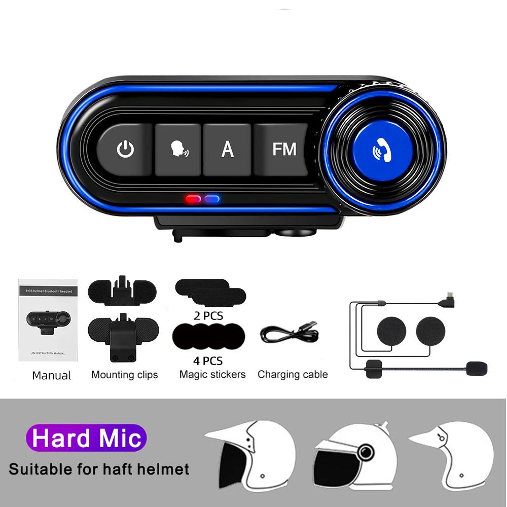 

Kebidumei BT36 мотоциклетный шлем Bluetooth гарнитура водонепроницаемый IPX7 стерео наушники динамик шумоподавление 600 мАч для мото