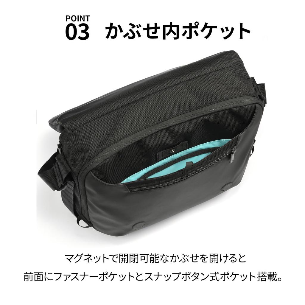 Ace Gene Lagurentis Cross Shoulder Bag, A4 Size, 13.3-inch PC Storage, 16L, 810g, No. 68797