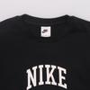 Nike Top a Maniche Lunghe in Pile Girocollo con Stampa di Lettere Comodo Pantalone con Coulisse a Vita Media Set Felpa con Cappuccio Set Unisex Nero CK6366-010+FN2611-010