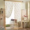 Solid Color Door Curtain Shiny Tassel Window Curtain Retro Rose Flower String Curtain  Home Decor