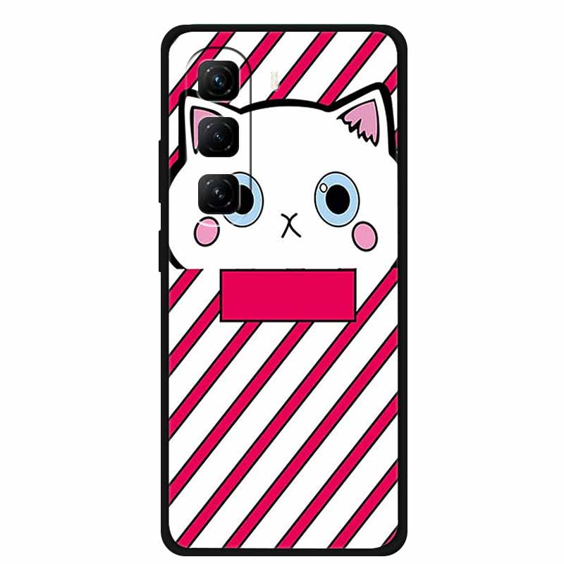For Infinix Hot 60 Pro+ Case Cool Cartoon Soft Silicone TPU Black Cover For Infinix Hot 60 Pro Plus ShockProof Phone Case X6886