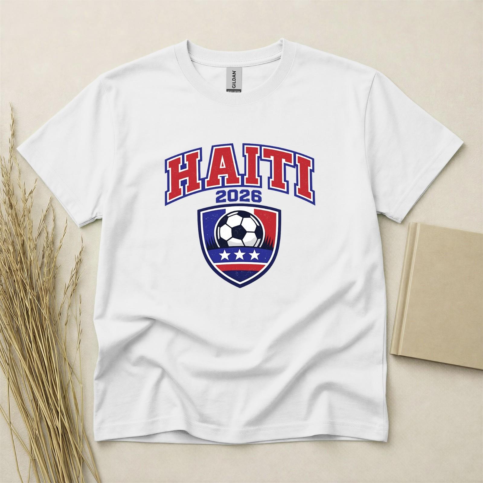 Haiti 2026 Football Fan T Shirt Soccer Supporters Gildan Cotton Family Top XXL