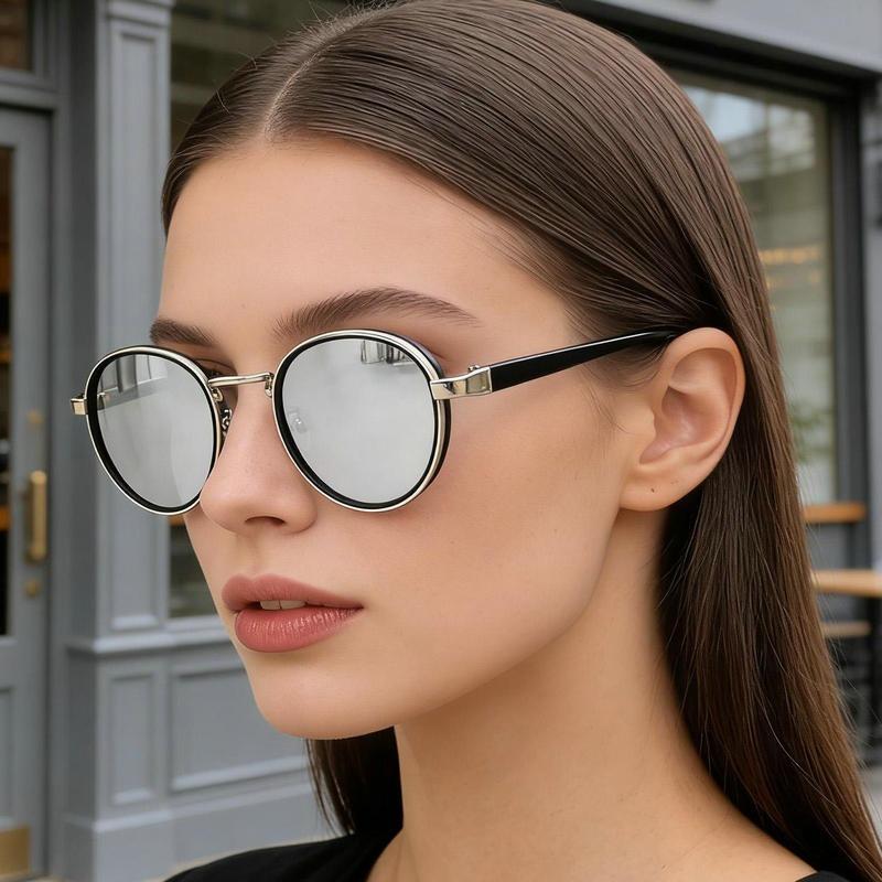 Round Retro Sunglasses Men UV400 Women Brand Designer Sun Glasses Alloy Punk Outdoor Anti-UV Sun Eyewear