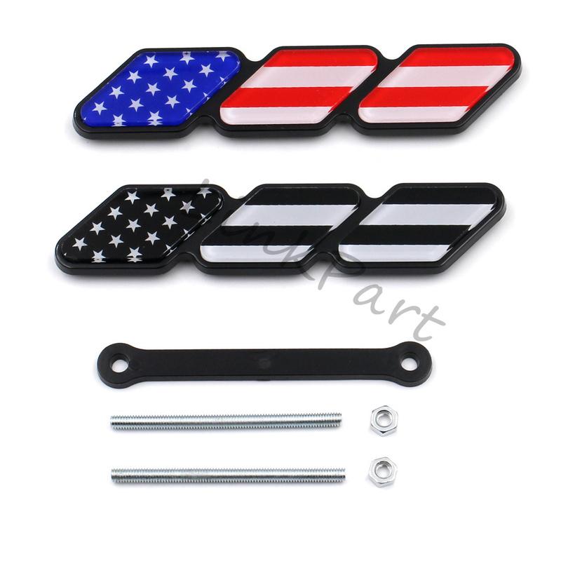 3 Emblemi Griglia Tricolore Per Toyota TRD Tacoma Tundra 4Runner Highlande Rav4 Striscia Presa d'Aria Accessori Auto