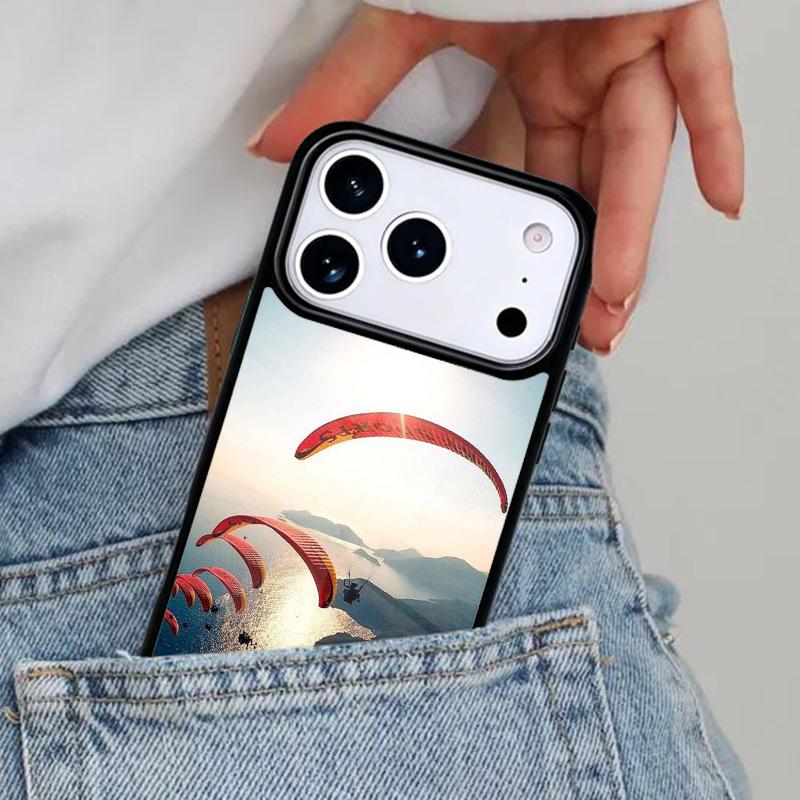 Paragliding Sport Phone Case for iPhone 17ProMax 12 13 14 15 16e 17 Pro Max Plus Air Cover