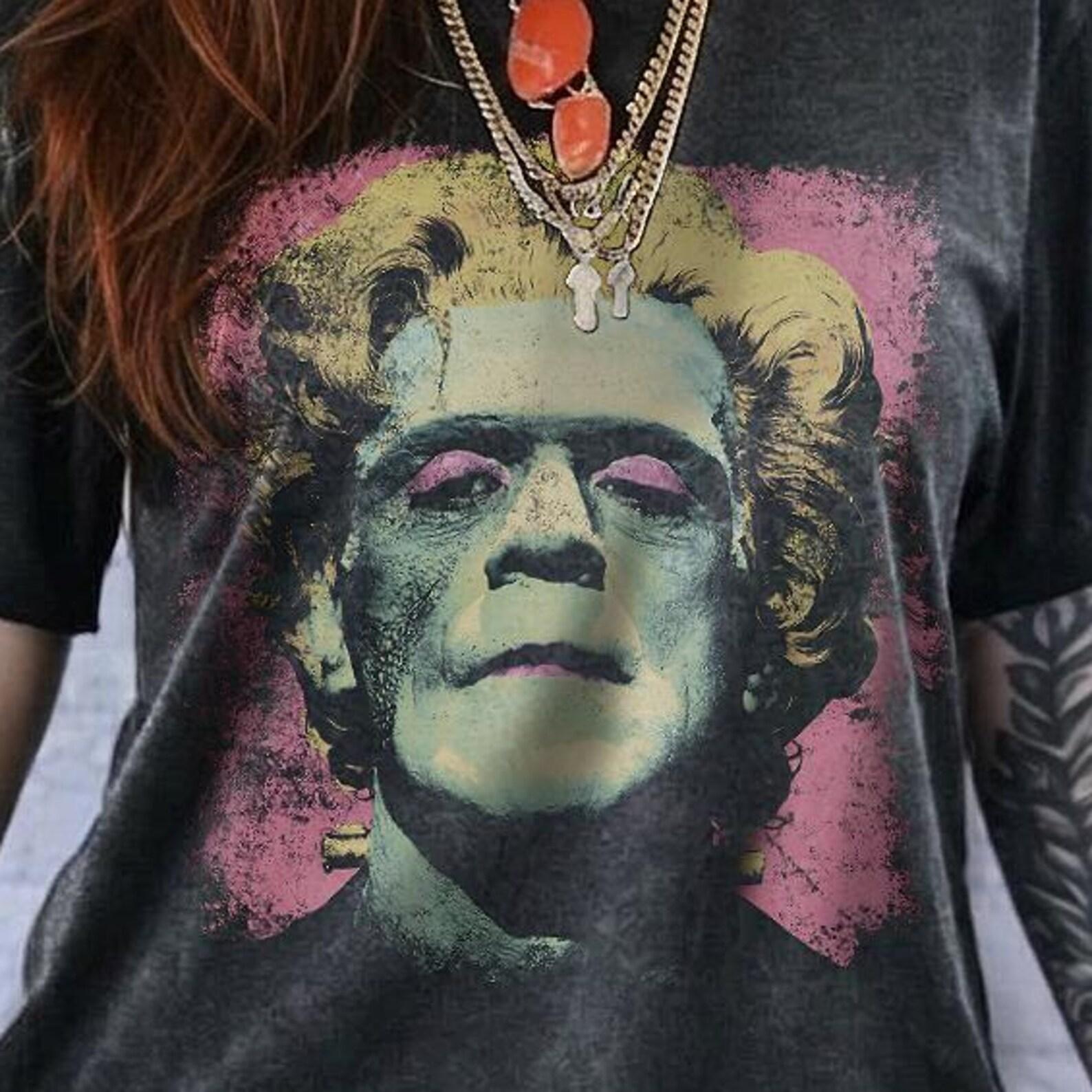 Frankenstein Pop Art T-Shirt: Horror Grunge Warhol Graphic Unisex Tee L