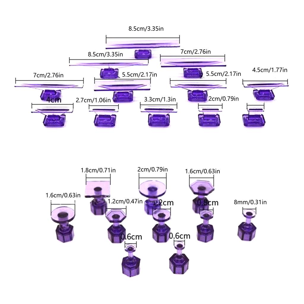 10Pack/28Pack Plastic Dent Fixing Sheets Car Dent Puller Dent Removal Tool Plastic Sheet Metal Repair Kits