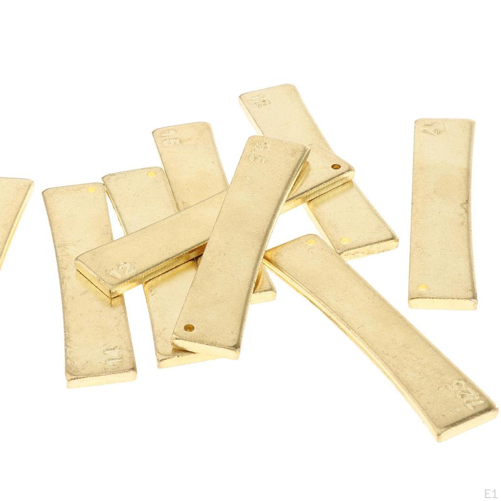 9pcs of Brass Fretboard Press Caul Inserts Electric Guitar Repair Tool Musical Instrument Accessory