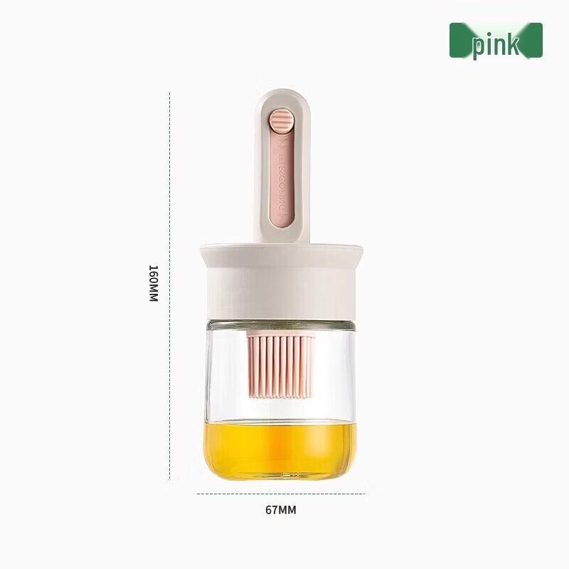 Food-Grade Silicone Oil Basting Brush with Integrated Bottle