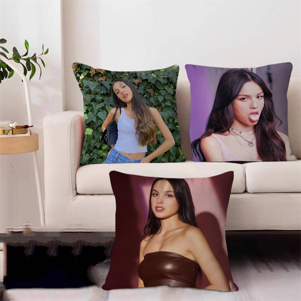 Singer O-Olivia Cool R-Rodrigo Anime Pillow Case Removable Washable Cushion Cover – All-Season Soft Linen