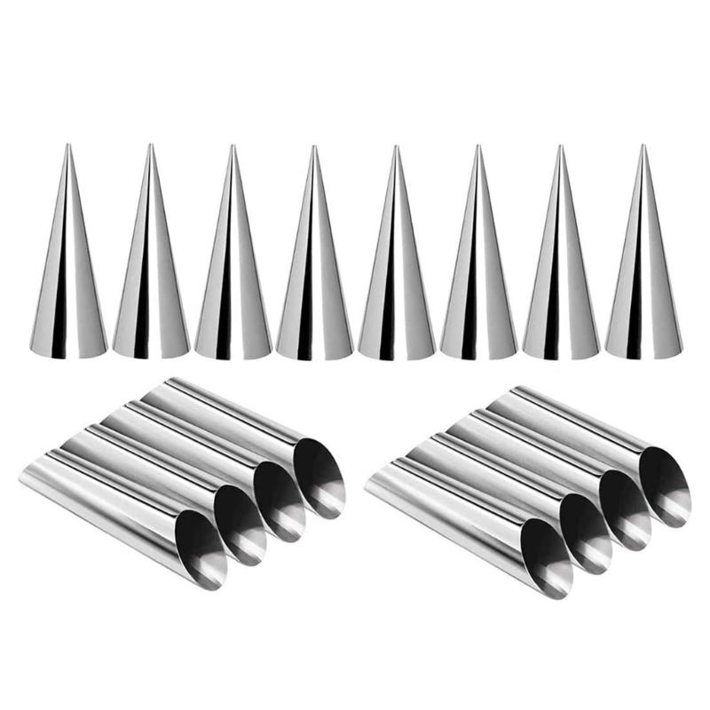 Convenient Croissants Making Mold Essential Cannoli Form Tube Cream Horn Moulds Kitchen Utensils for Cooking Lover