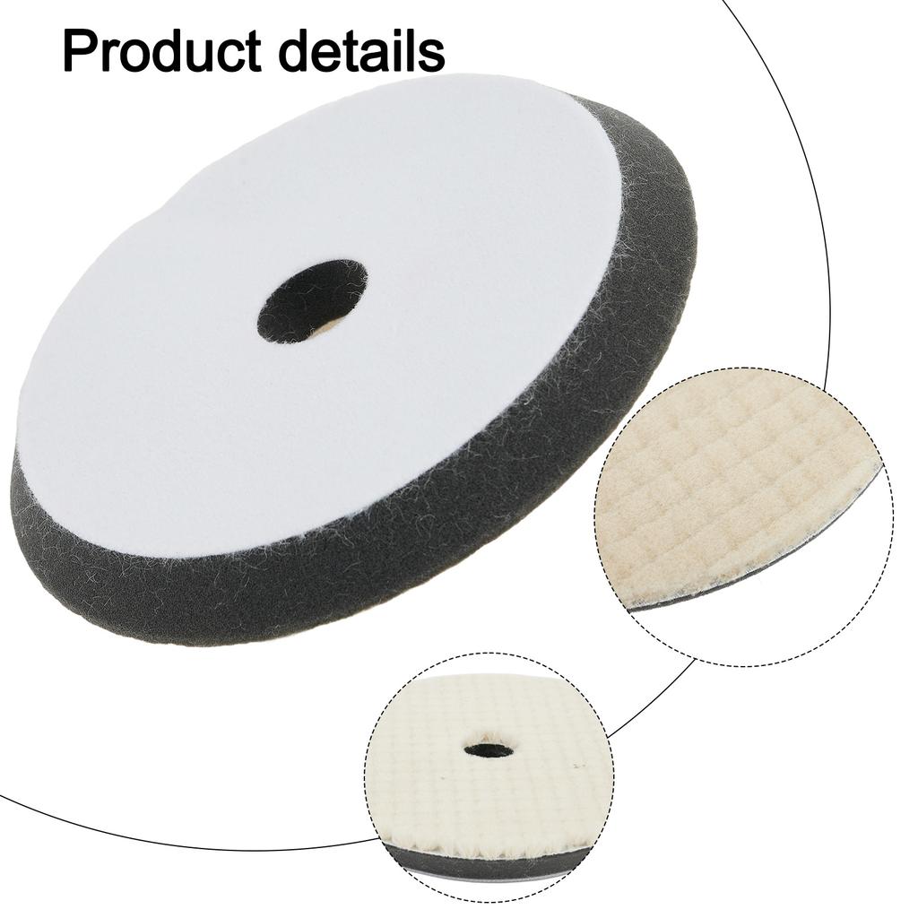 High Performance Buffing Pads Wool Pad Approx. 5inch 125mm Buffing Pad Versatile Application For Various Tasks