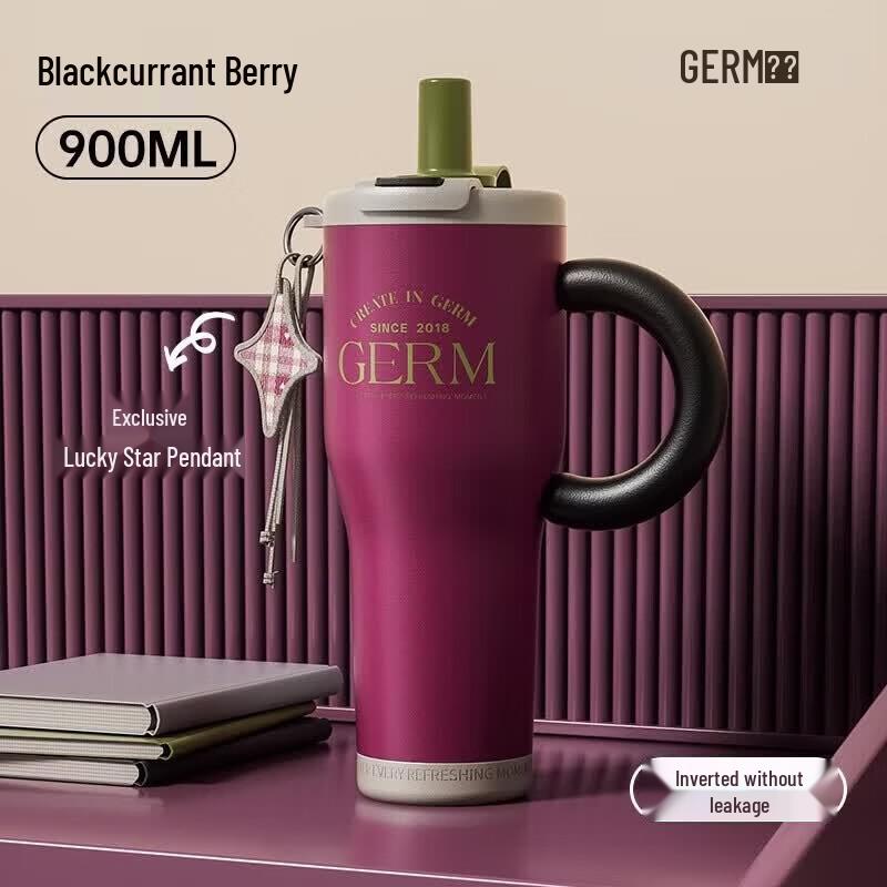 Germ 900ML Large Capacity Insulated Tumbler with Straw Lid