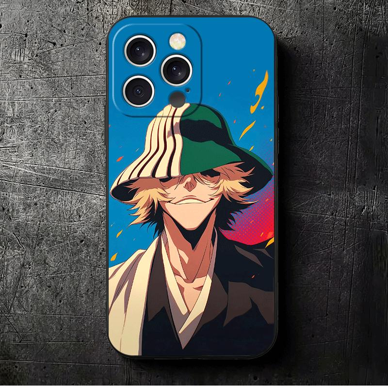 

Bleach Кейс для телефона Киске Урахара Мягкий для iPhone 16 16E 17 Air 15 Pro Max 14 Plus 13 Mini 11 12 7 Черный Чехол Задняя Панель iPhone 11
