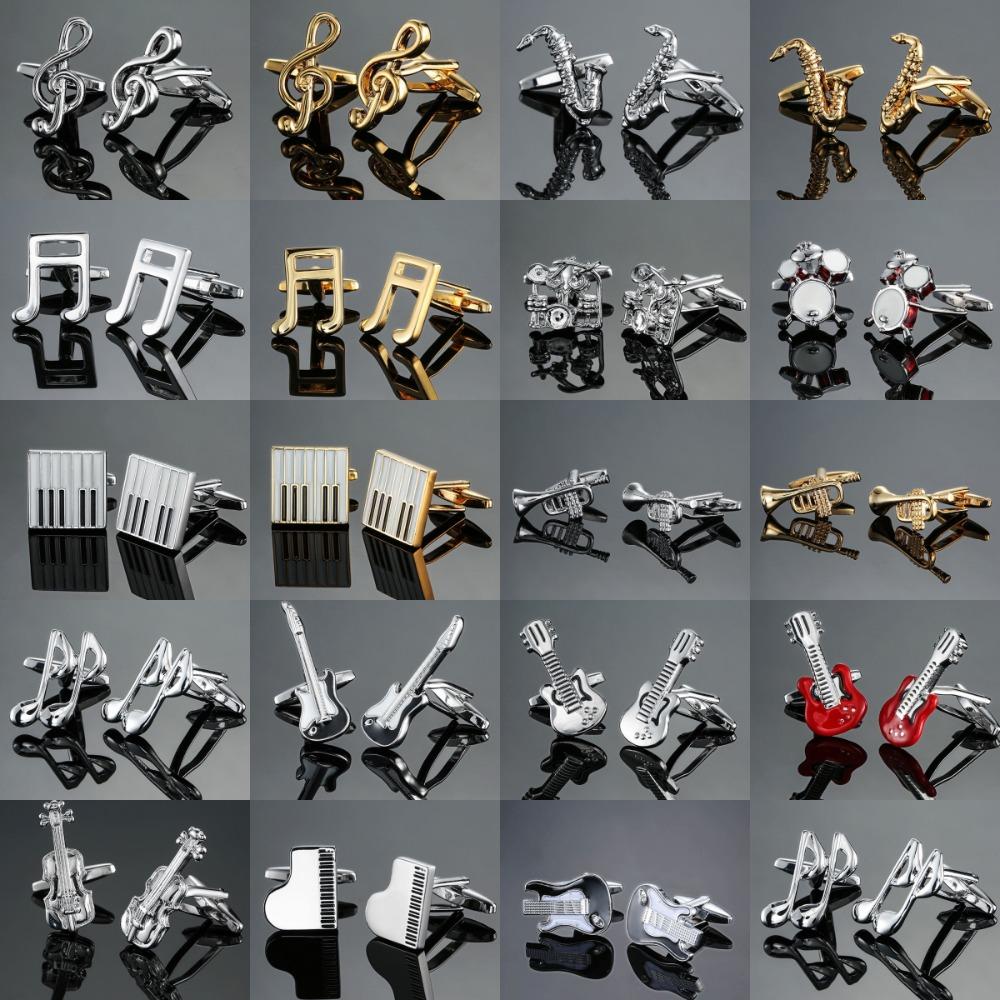Drum Music Note Sleeve Button Treble Clef Music Instrument Series Cufflinks  Concert Accessories